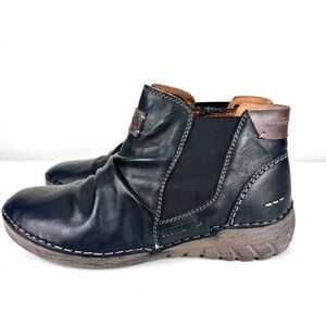 Leather Boots‎ JOSEF SEIBEL Felicia 03 in Black Kombi Size 37 (6-6 1/2)